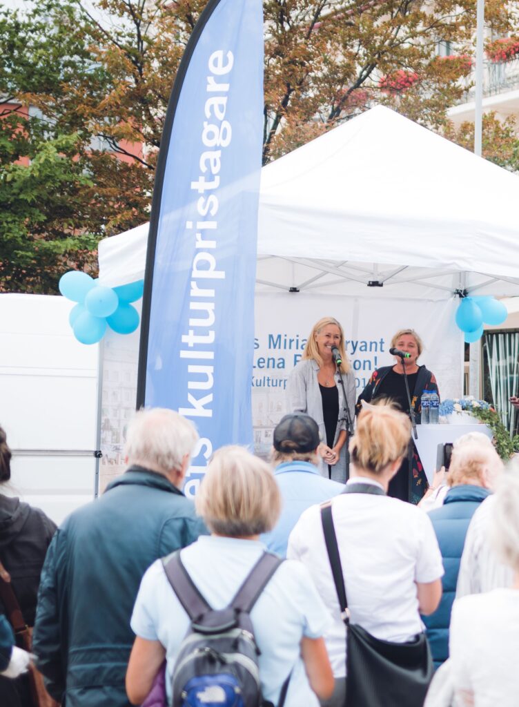 Prisceremoni på Drottningtorget