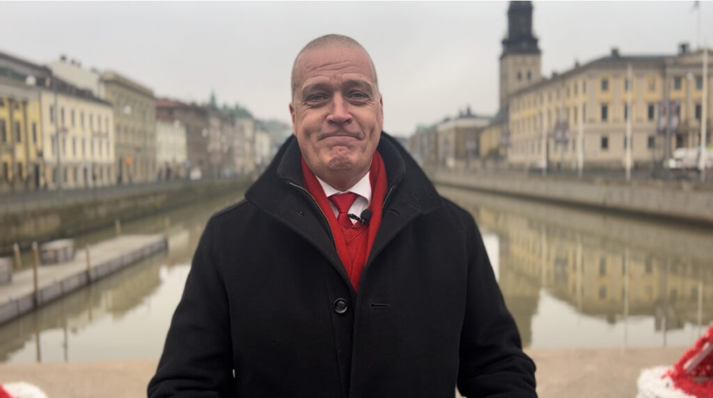 Göteborgs spårvägars VD utomhus