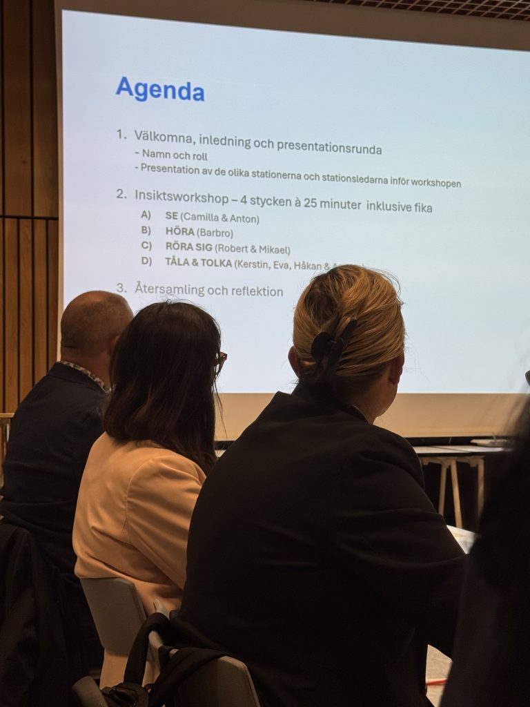 Agendan under workshopen i samverkansforumet Aktiv involvering.